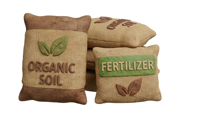Organic soil bags icon